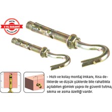 Tomax Kancalı Dübel M 6 (Açık) (60 Adet)