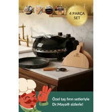 Dr.maya | Lezzet Seti Ürün Grubu - 4 Parça | Pro Plus Taş Fırın Makinesi + Mutfak Gereçleri