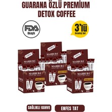 Mahbuba Guarana Özlü Premium Kahve 3 x 60 gr Gün Boyu Enerji Türkiye Menşeli Lezzetli İkram