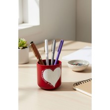 Home All Kalpli Tasarımlı Kalemlik | El Yapımı Masaüstü Düzenleyici | Sevgililer Günü Hediye Fikri