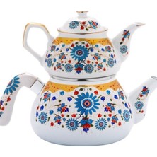 PremiumPort El Emeği Porselen Çaydanlık, Zarif ve Şık Tasarım, Dayanıklı ve Sağlam