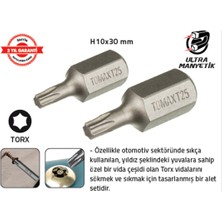 Tomax Torx Otomotiv Bits Uç (H10 T.30 x 30 Mm) (20 Adet)