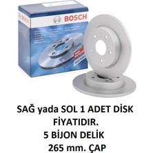 Arka Fren Disk C-Max Dm2 2007/2010 Focus 2 Sedan Sw Hb Cabrio 1223540 0986479B80 Bosch