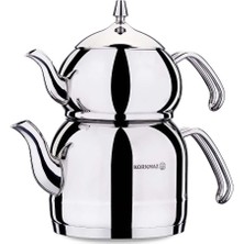 PremiumPort Paslanmaz Çaydanlık Takımı 2.4 L, Şık ve Dayanıklı Tasarım