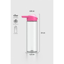 Renga Juno 630 ml Tritan Matara 911045 Fuşya-Pudra