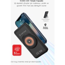 Kensa 10000 Mah Magsafe Uyumlu Taşınabilir Powerbank Dahili Kablolu | 22.5W Scp 20W Pd | 15W Wireless