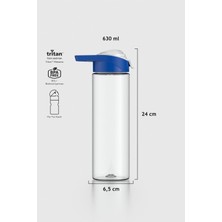 Renga Juno 630 ml Tritan Matara 911045 Mavi-Gri