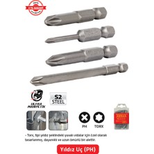 Tomax Yuvarlak Bits Uç Ph 1X50 mm (30 Adet)