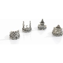 New Obsessions 4 Adet Tarihi Yarımada Ayarlanabilir Yüzük Seti