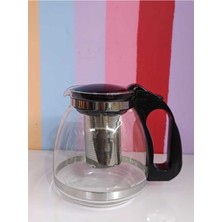 PremiumPort Cam Demlik, 1500 Ml, Kulplu, Süzgeçli, Şık ve Dayanıklı Tasarım