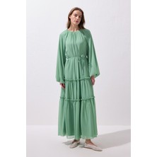 Kadriye Baştürk Julie Uzun Elbise Mint