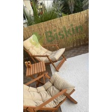 Bişkin 80CM Yükseklik x 200CM Genişlik Bambu Kamış Hasır Çit Dekoratif Bahçe Balkon ve Duvar Çiti Reedfence