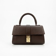 Madame Altın Kilitli Mini El Çantası | Retro Tasarım ve Zarif Şıklık