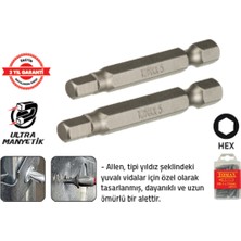 Tomax Allenli Bits Uç 6 x 25 mm Hex (60 Adet)