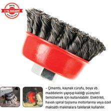 Tomax Çanak Fırça Burgulu 80 mm