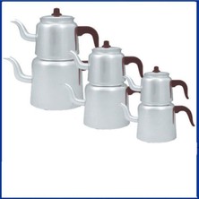 PremiumPort Şık ve Hafif Küçük Boy Alüminyum Çaydanlık, Dayanıklı ve Pratik Kullanım