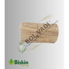 Bişkin Natural 40CM x 100CM Bambu Kamış Hasır Çit Dekoratif Bahçe Balkon ve Duvar Çiti Reed Fence