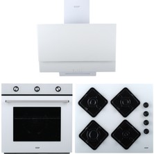 Exep Hero Beyaz 3'lü Ankastre Set (ED402-EO320-EF240)