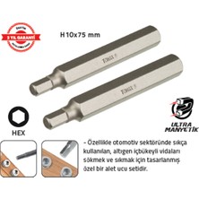 Tomax Allen Otomotiv Bits Uç H10 x 75 mm Hex 7 (8 Adet)