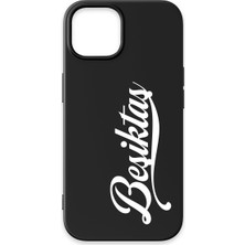 iPhone 15 Uyumlu Beşiktaş El Yazılı Siyah Silikon Lisanslı Telefon Kılıfı