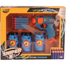 Prestij Oyuncak Fab 5909 Kutulu 3 Hedefli Sniper 6 Dart Atıcı