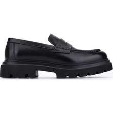 Tamer Tanca Erkek Hakiki Deri Siyah Casual Ayakkabı 1171 T20 Erk Ayk SK25-26 Sıyah