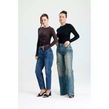 Rose Arya Kahve Uzun Kol Büzgülü Badi