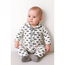 Buufuu Mevsimlik Çocuk Pamuklu Uzun Kollu Oya'li Alt Üst Takım