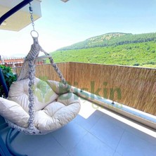 Bişkin 80CM Yükseklik x 600CM Genişlik Bambu Kamış Hasır Çit Dekoratif Bahçe Balkon ve Duvar Çiti Reedfence