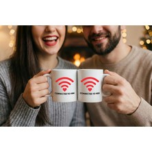 Mithor Shop Connected To Him & Connected To Her – 2’li Kupa Seti | Sevgililer Günü Özel Tasarım Kupa