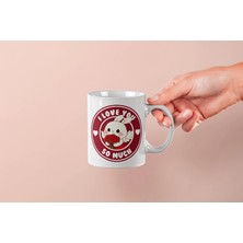 Mithor Shop I Love You So Much – Erkek Tavşan  Sevgililer Günü Özel Tasarım Kupa