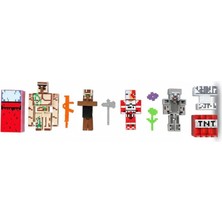 Farbu Oyuncak Golemli Minecraft 4 Karakter 7 Aksesuar 11 Parça Çocuk Figür Oyun Set