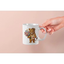 Mithor Shop Aslan - Kalpli Kartlı Kupa Tasarımı – Sevgililer Günü Özel (Dişi)