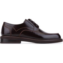 Tamer Tanca Erkek Hakiki Deri Kahverengi Klasik Ayakkabı 1180 2903 Erk Ayk SK25-26 Kahve Mat Acma