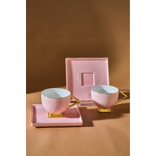 UltraMint Şık Art Deco 2 Kişilik 80 ml Kahve Fincan Takımı