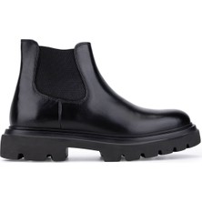 Tamer Tanca Erkek Hakiki Deri Siyah Casual Bot 1171 T30 Erk Bot SK25-26 Sıyah