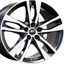 RC 19 Inç 5X112 Audi S Line A4 A5 A6 Uyumlu Siyah Elmas Kesim Jant Modeli (4 Adet)