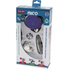 Veralya Kutulu Ambalaj 3in1 Duş Seti  Fonksiyonlu Krom Duş Başlık - Metal Duş Hortum - Mafsal=askı Vidalı