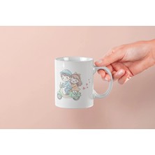 Mithor Shop Scooterlı Çift Kupa – Sevgililer Günü Özel Tasarım