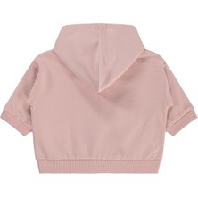 Civil Baby Civil Basic Kalp Etiketli Kapüşonlu 6-18 Ay Hırka - Pembe 6-9 Ay