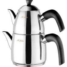 PremiumPort Şık ve Dayanıklı Paslanmaz Çaydanlık, Pratik Kullanımıyla Ideal Seçim