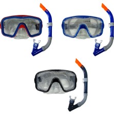 Maske Şnorkel Safari Dalış Seti Tepered Cam - 2186A/113CSB  (Lisinya)