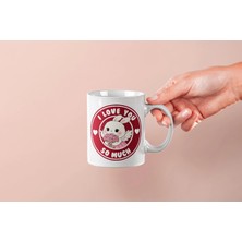 Mithor Shop I Love You So Much – Dişi Tavşan  Sevgililer Günü Özel Tasarım Kupa