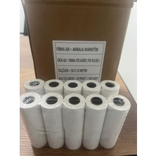 Ambalaj Marketim – Termal Rulo – Pos Rulosu - 56 mm × 12 Metre – 1 Kutu– 100 Adet
