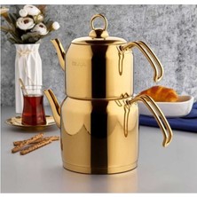 PremiumPort Titanyum Çaydanlık Takımı, Aile Boy, Dayanıklı ve Şık Tasarım