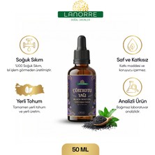 Lanorre %100 Soğuk Sıkım Yerli Tohum Çörekotu Yağı 50ML