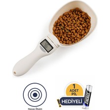 Valletta Narita Pil Hediyeli Dijital Kaşık Tartı - Hassas Mutfak Terazisi 800G LCD Ekranlı Ölçü Kaşığı