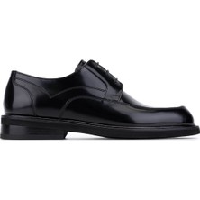 Tamer Tanca Erkek Hakiki Deri Siyah Açma Klasik Ayakkabı 1180 2903 Erk Ayk SK25-26 Sıyah Mat Acma