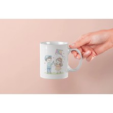 Mithor Shop Uçurtmalı Çift Kupa – Sevgililer Günü Özel Tasarım