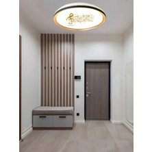 Gökyüzü Panel Gold Baskılı, Ledli Tavan Armatürü, 4150 Lümen, 50CM, 45WATT, Yuvarlak LED Avize,beyaz IŞIK,7000 K